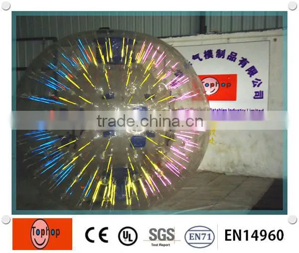 Inflatable Ramp Zorb Rolling Inflatable Ball Person Inside