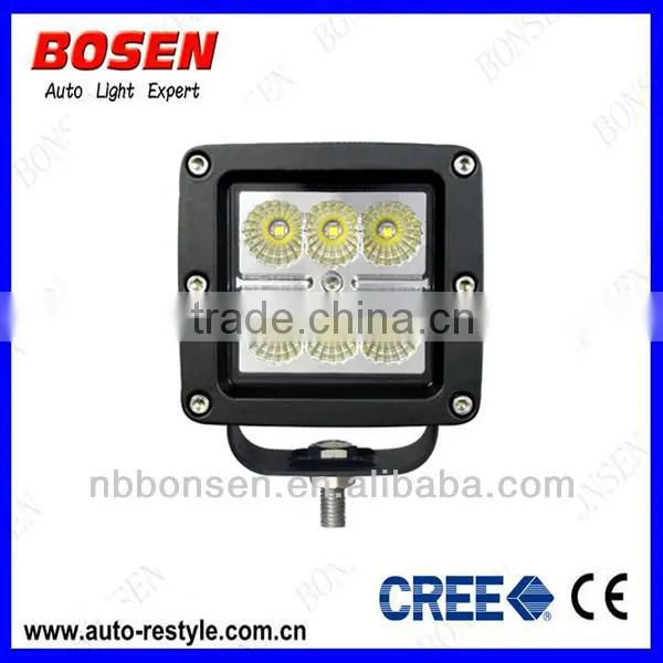 18W flush offroad LED work light truck light for for tractor, forklift, off-road, ATV, excavator, heavy duty equipment etc.