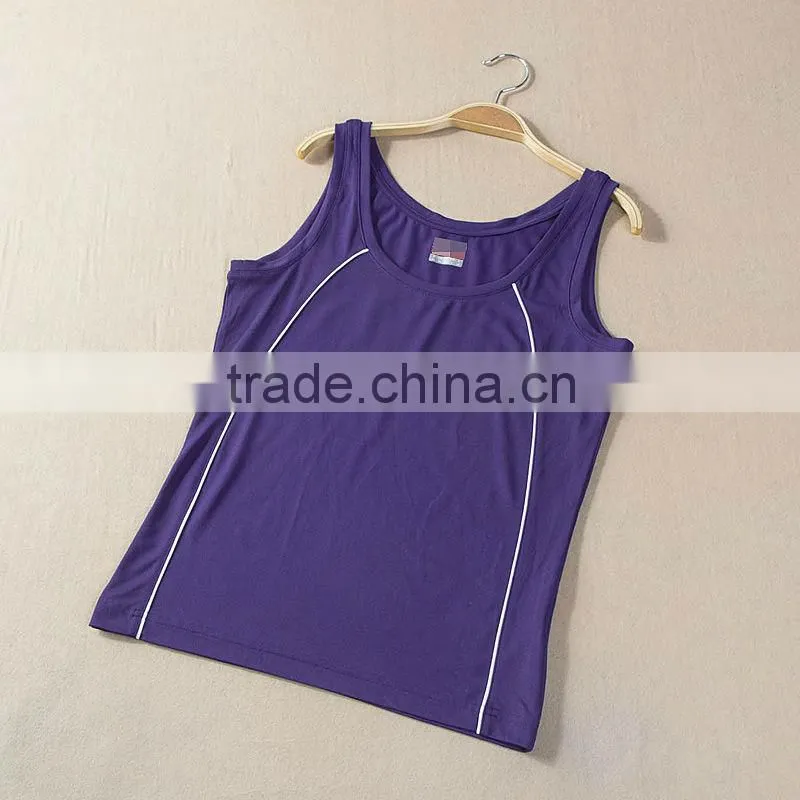 Fashion blank women gym vest/gym tank top /fitness tank top from clothing manufacturer