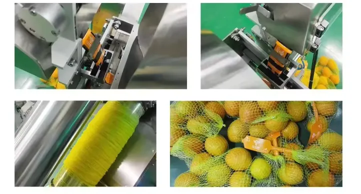 Mesh Net Bag Packing Machine for Edamame Garlic Onion Potato Sweet Potato