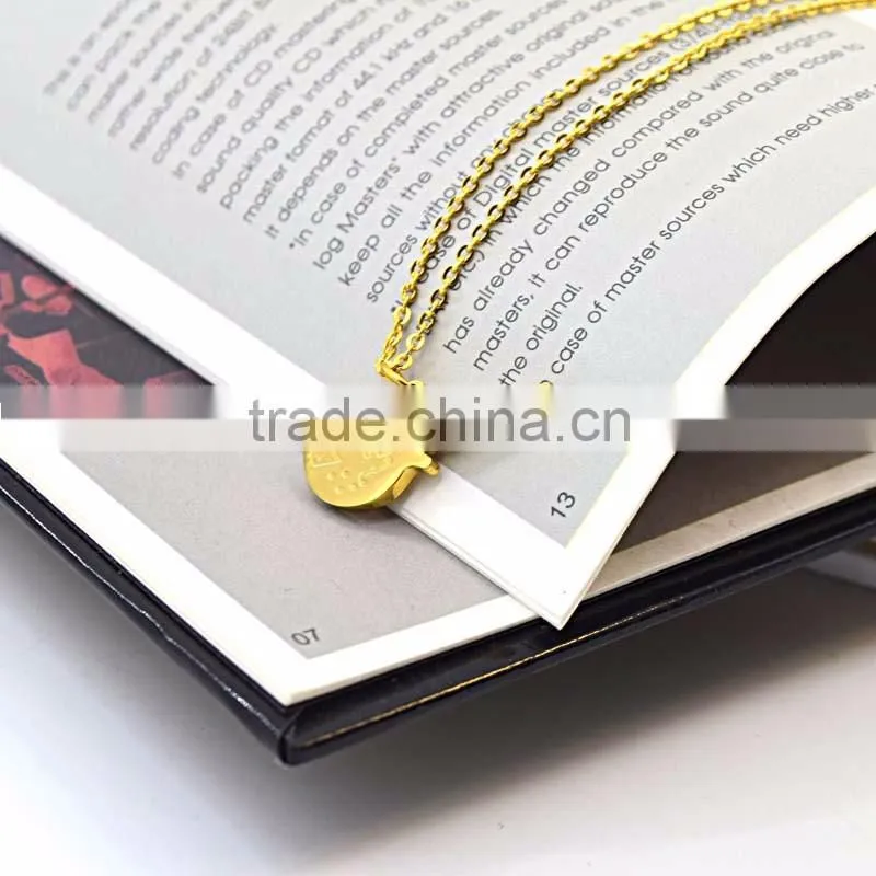 Stainless steel gold necklace designs in 10 grams guitar pendant necklace