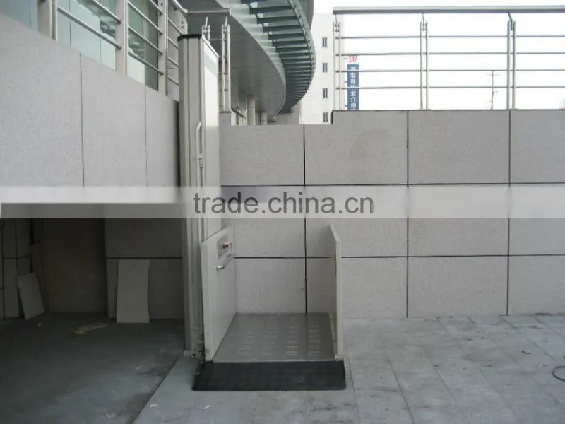 250kg Disable People Manual Platform Lift/Old People Construction Vertical Platform Lift