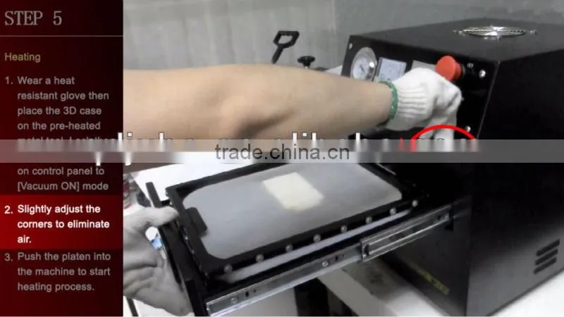 3D Automatic Sublimation desktop phone case printing machine, heat press machine