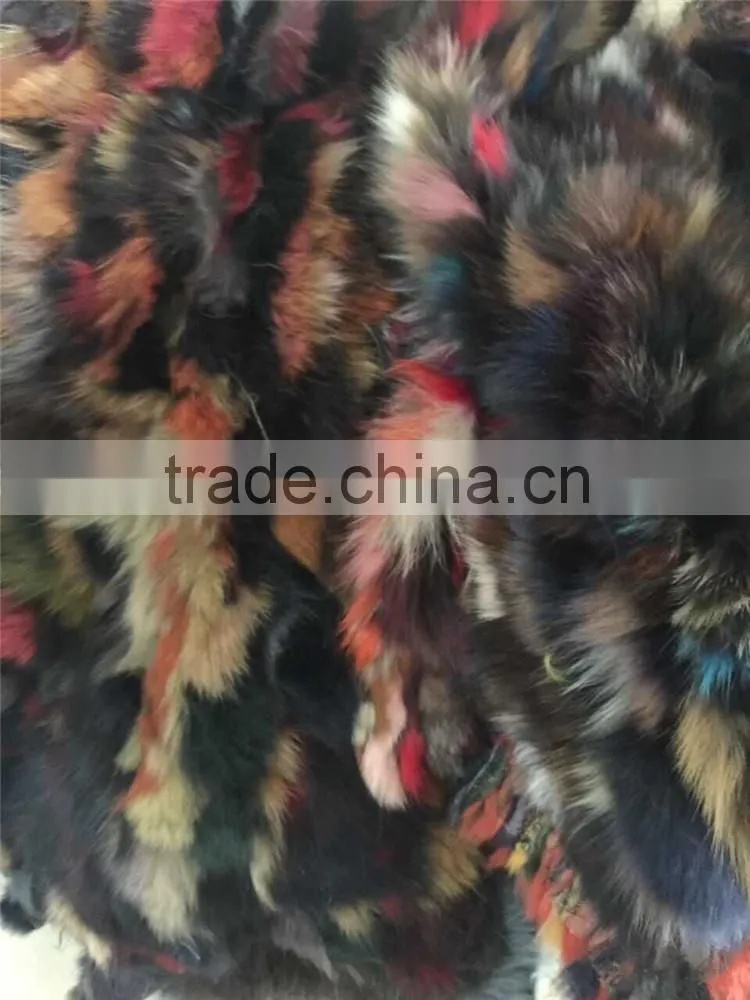 Factory Direct Customed Colorful Fox Skin Fur Plate