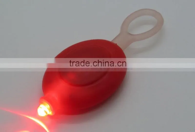 Mini Key Ring LED Flash Light Red Green Lamp