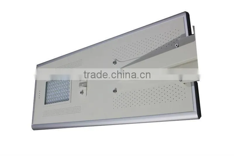 High lumen long lifespan integrated all in one solar street light led 80w