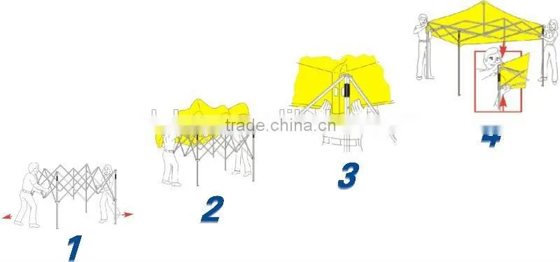 Pop up folding tents, folding camping tent, folding picnic tent, folding fiberglass tent poles