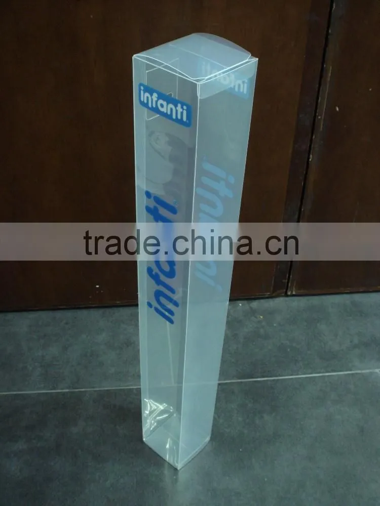 clear soft crease plastic PET box
