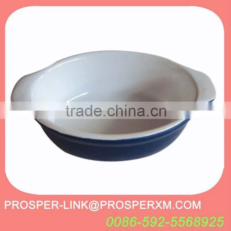 White porcelain baking tray