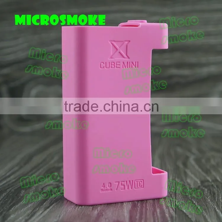 Newest product Smoke Xcube Mini 75w tc box mod silicone case/skin/sleeve/sticker/cover/enclosure/decal/wraps in stock