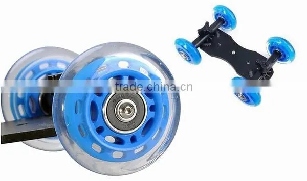 Premium Flex Skater Dolly , Table top slider, Super mute for DSLR camera and Camcorders