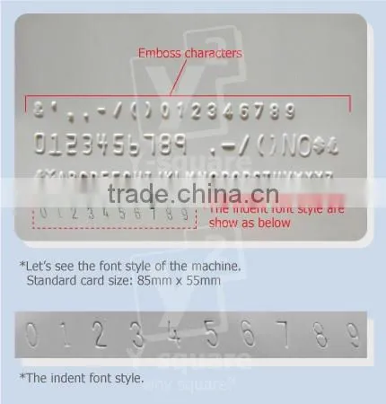 Manual PVC Card Embosser