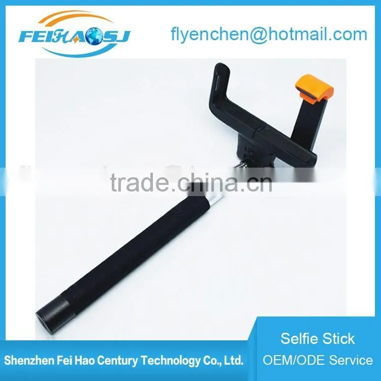 2016 wholesale monopod selfie mobile phone monopod wireless bluetooth selfie stick for phone
