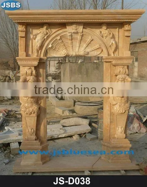 Luxury Hand Carved Marble Entry Door Surround JS-D008Y