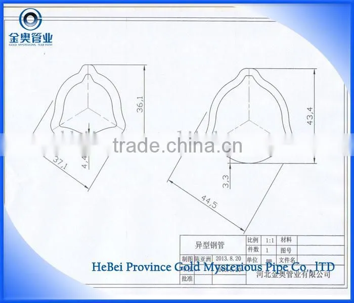 PTO Shaft Triangular Seamless Steel Pipe and Tube