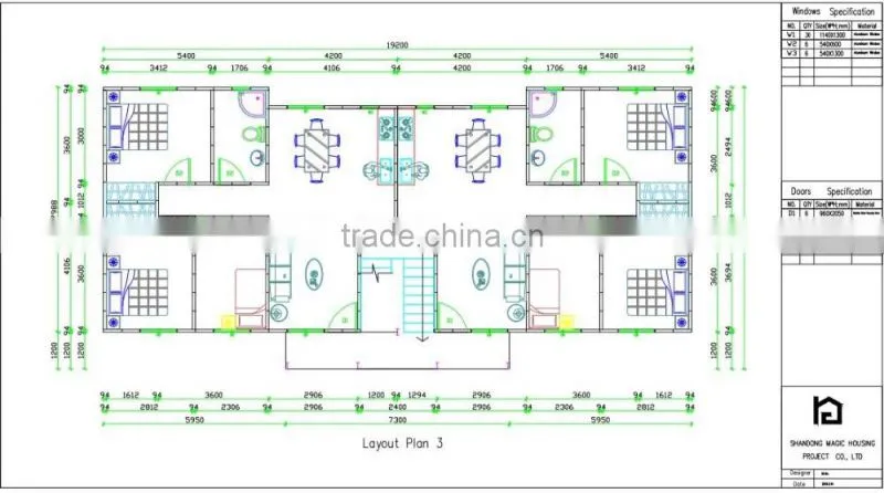 Fast Assembling modern prefabricated house/prefab villa/mobile villa