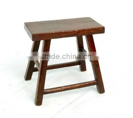 Chinese antique nature wooden round garden stool