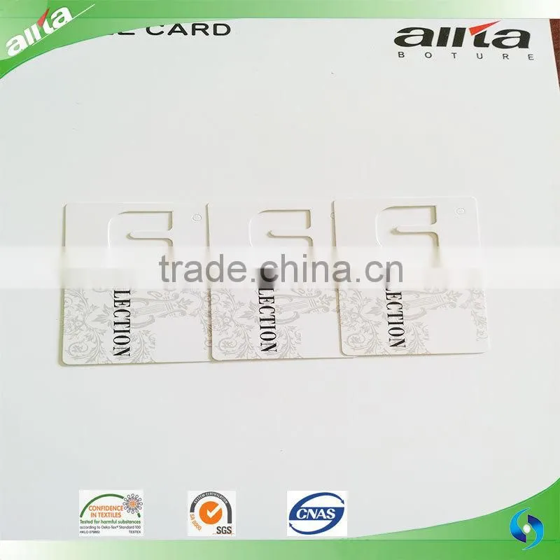 Allta Group cheap customized tiny swing tags paper hang tags for men/women underwear