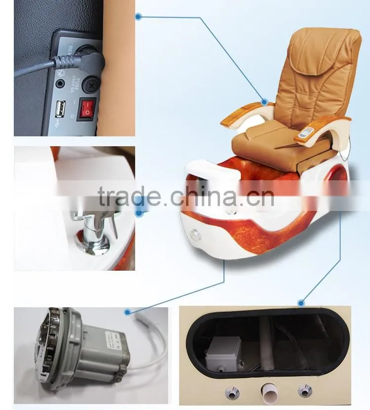 whirlpool european touch back massage pedicure foot spa chair