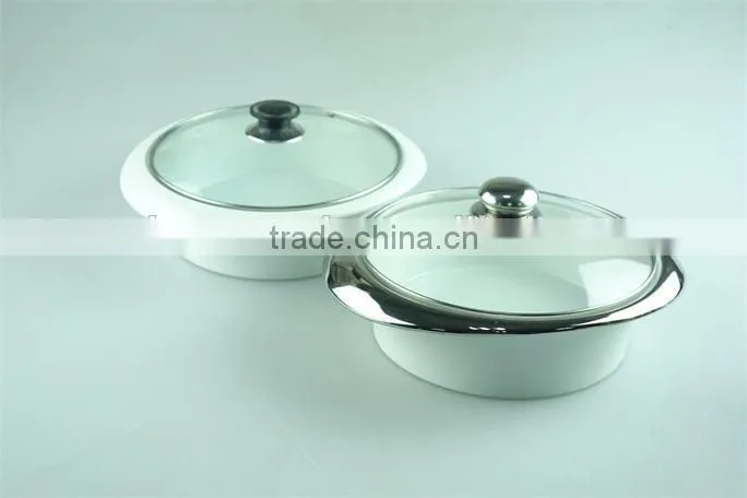 White Serveware Porcelain Serving soup Tureen with Lid