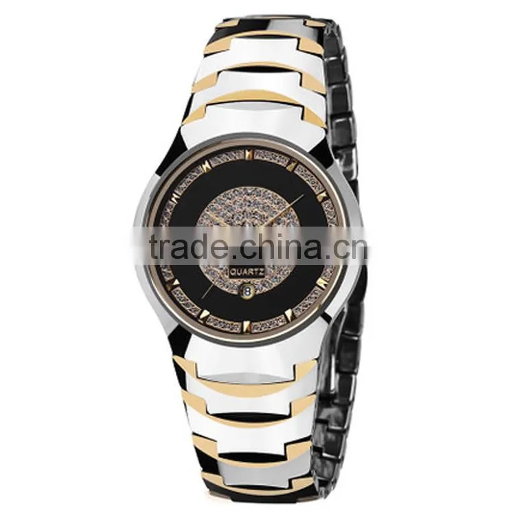 Elegance tungsten watch high quality sapphire glass watch tungsten band watch