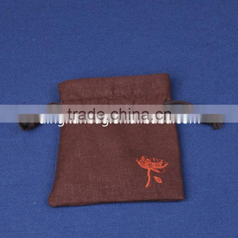 factory good quality small jewelry drawstring bag, gift bag, jewelry pouch with logo in custom