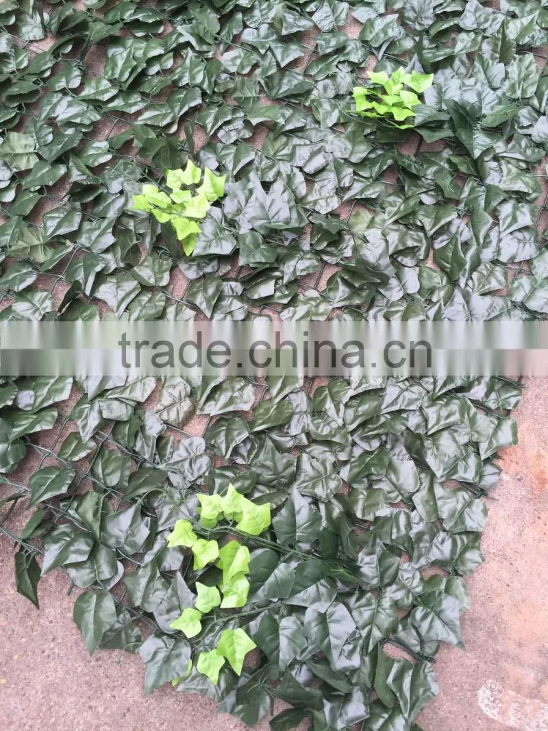 Cheap Plastic Ivy Fence Artificial Leaf Fence For Decoration