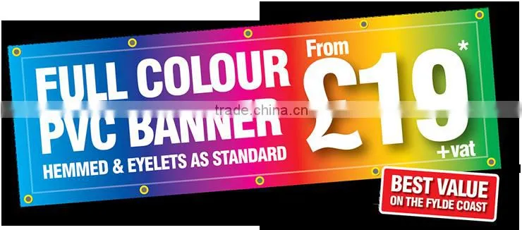 Long Life Weather Resistant waterproof all kinds of banner material cheap double-side street banners