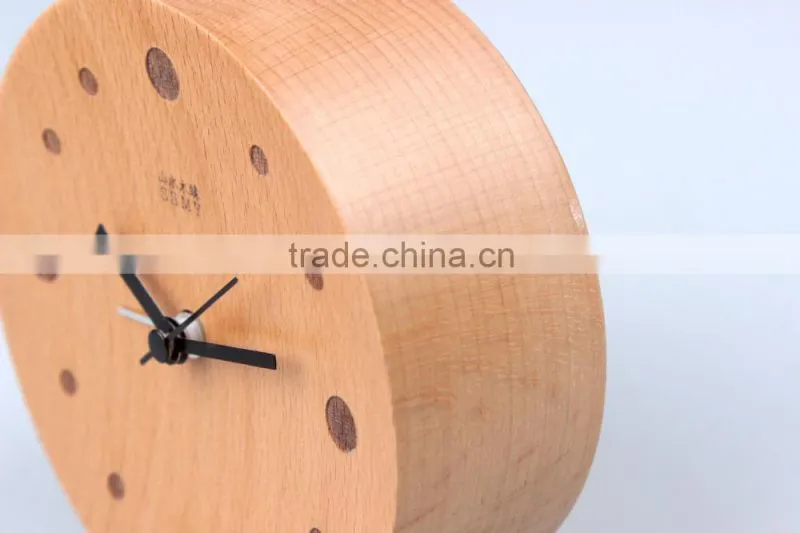 Shanshui wooden desktop clock with alarm function, DRZ005