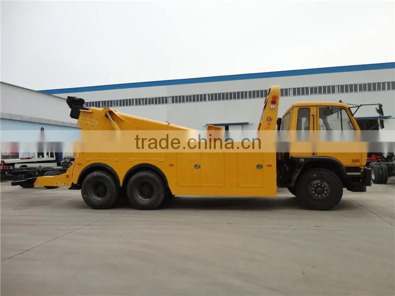 New coming 10 wheeler 6x4 dongfeng road wrecker heavy duty