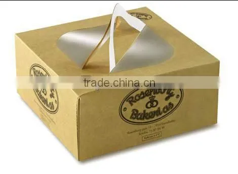 elegant cake paper box with PVC