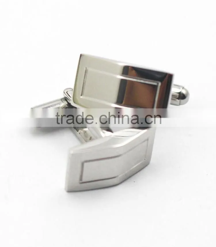 Factory bulk sale 316L stainless steel top quality cufflink clasps cufflink base