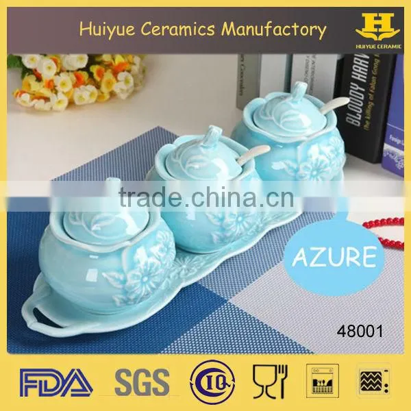 ceramic salt and sugar canister, spice jar, spice canister