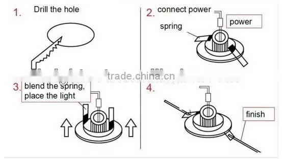New product 2.4G wifi led downlight,dimmable downlight CRI>80