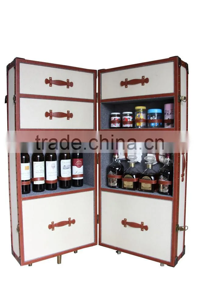 new design wooden wine cabinet/and liquor display cabinet