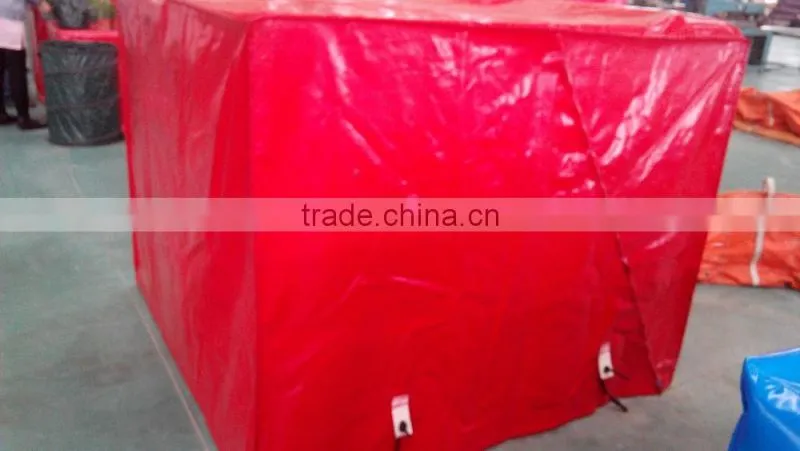 uv resistant waterproof polyester pvc plastic pallet cover manufacturers