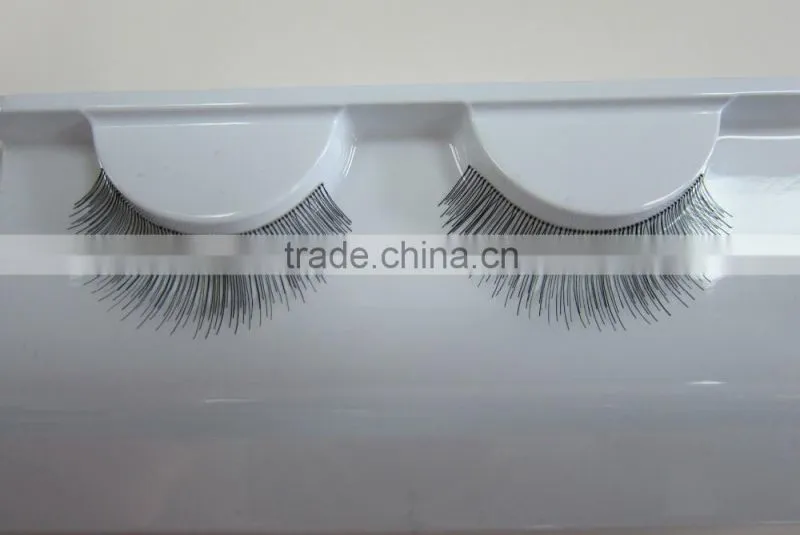 Top quality private label human hair false strip eyelash