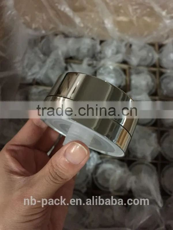 Aluminum cap acrylic jars acrylic cream jar cosmetic jars