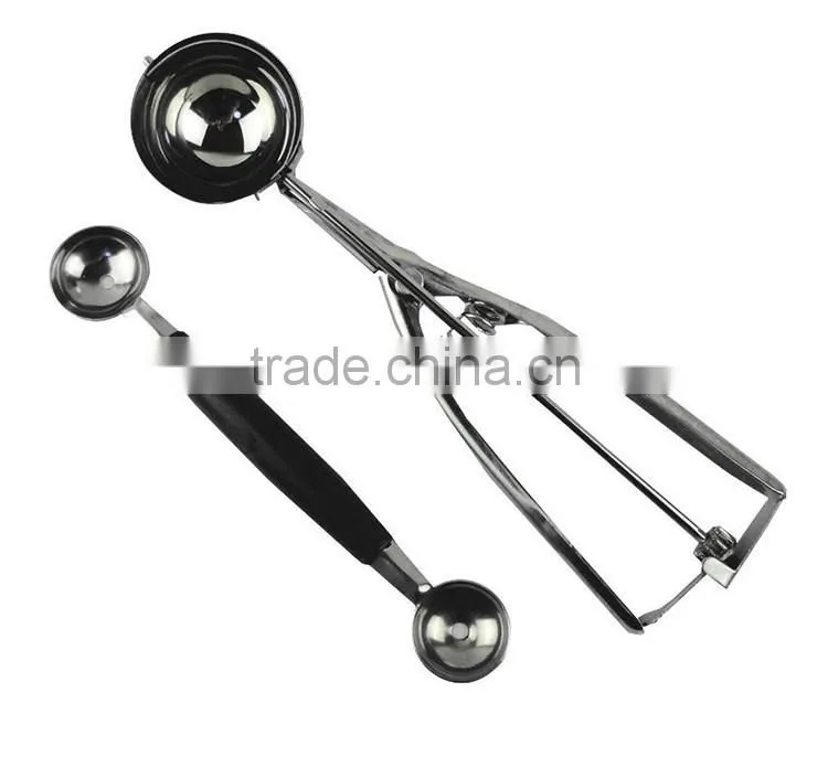 set of 2pcs ice cream scoop melon baller fruit tool set