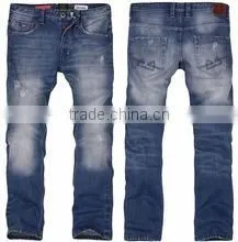 Fashion new design high quality individuality wash men denim jeans/High quality jeans Jacket Skirt Pants of specialized manufact