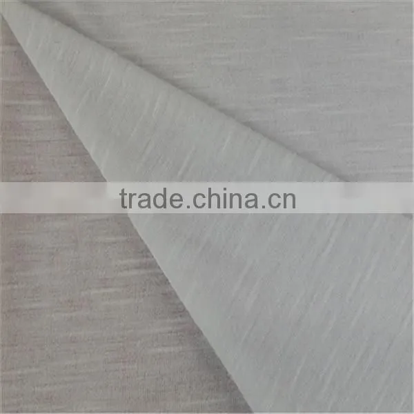 Esse Textile knitted rayon fabric slub jersey fabric in grey solid dyeing for garment