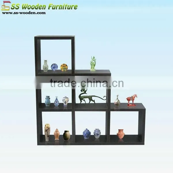 4-tier white wooden bookshelves BS-12030126