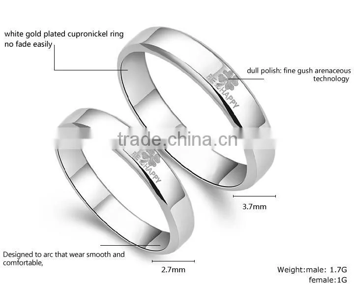 316l Stainless Steel Ring For Couple Surgical Steel Wedding Ring