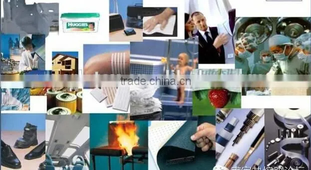 Needle punching nonwoven polyester felt fabric