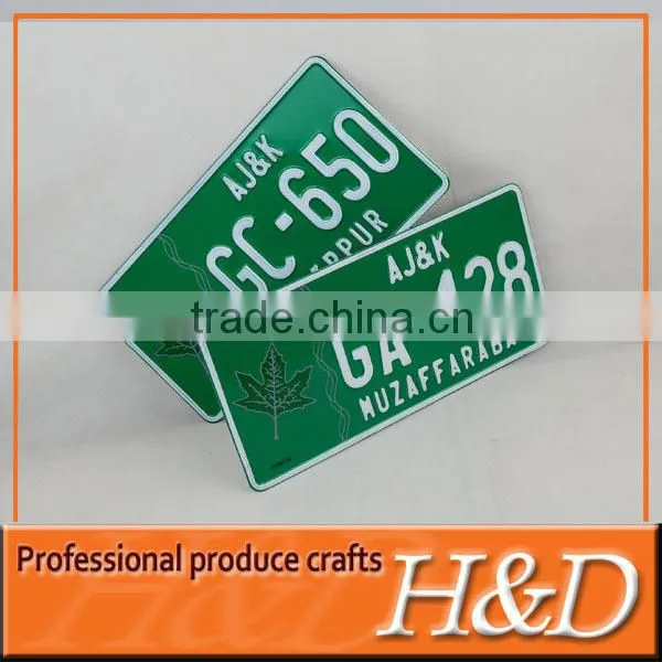Custom Size Reflective Aluminum License Plate