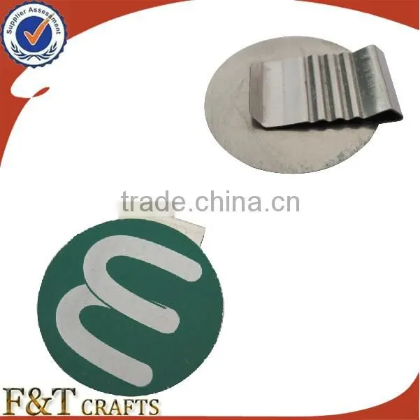 Wholesales deifferent size stainless steel paper clip holder for paser logo