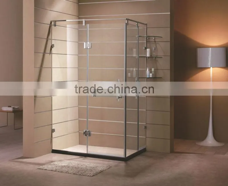 Large rectangle clearly glass shower room