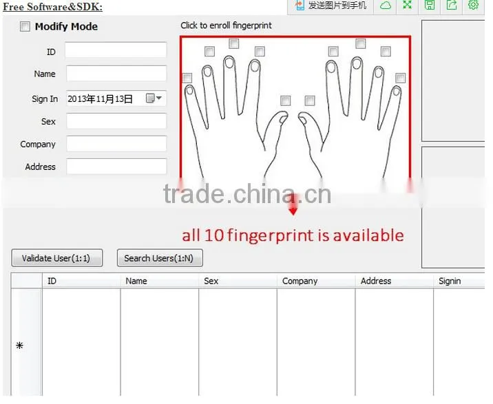 INST Good quality capacitive fingerprint sensors
