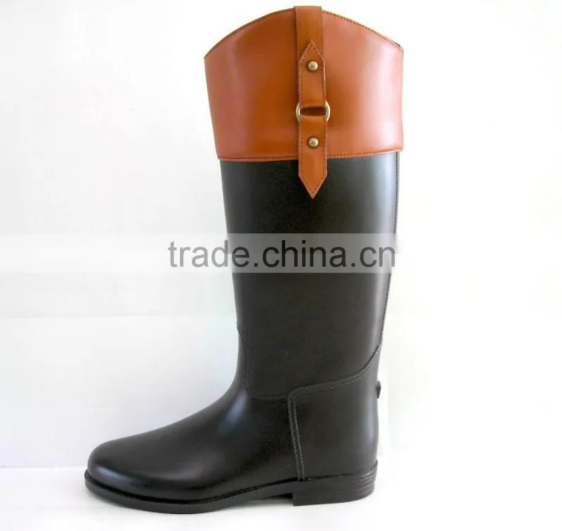 Mens Waterproof Leather Boots Winter Riding Boots HP-02