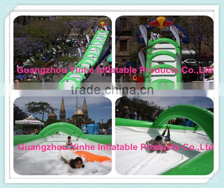 1,000 feet inflatable slide the city slip n slide